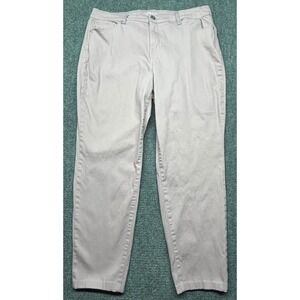 Style & Co Curvy Skinny Leg Pants Womens 16 Blush Pink Cotton Blend Stretch